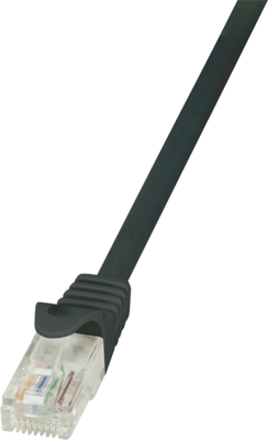 LogiLink CAT5e UTP Patch Cable AWG26 black 2,00m