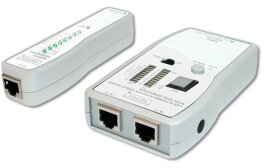 Digitus hálózati és kommunikációs kábel teszter, RJ45 és BNC