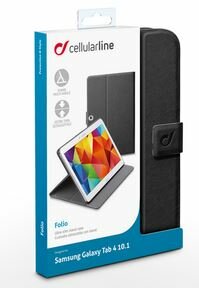 Cellularline FOLIO, Samsung Galaxy Tab 4 10.1" T530, T535, fekete tablet tok