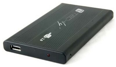 Techly 306202 2.5" USB 2.0 Külső HDD/SSD ház Fekete
