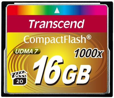 Transcend 16GB Compact Flash Card (1000X)