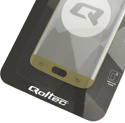 Qoltec Premium Samsung S7 Edge Kijelzővédő üveg - Arany