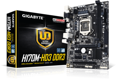 Gigabyte GA-H170M-HD3 DDR3 - Alaplap