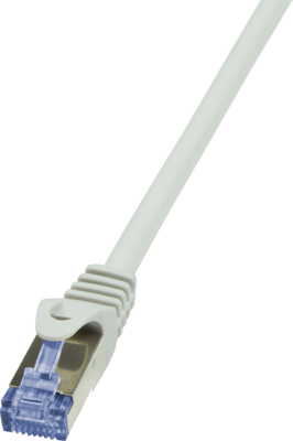 LogiLink CAT6A S/FTP Patch Cable PrimeLine AWG26 PIMF LSZH grey 1,00m