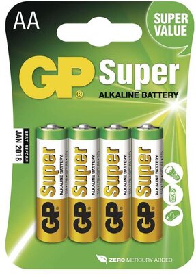 GP 15A-U4 Super Alkaline AA Ceruzaelem (4db/csomag)