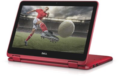 Dell Inspiron 11 3000 2in1 - 11,6" HD LED TOUCH, Core i3 6100U, 4GB, 500GB, Microsoft Windows 10 Home - Átalakítható Piros Laptop - WOMEN'S TOP