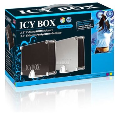 RaidSonic ICY BOX IB-351AStU-B 3,5" SATA / IDE HDD külső ház, USB 2.0