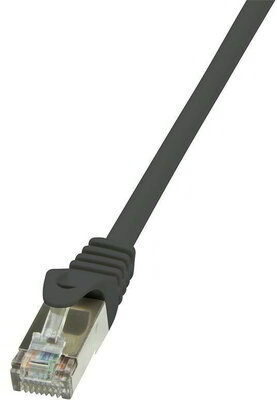 LogiLink CAT6 F/UTP Patch Cable EconLine AWG26 black 10m