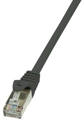 LogiLink CAT6 F/UTP Patch Cable EconLine AWG26 black 7,50m