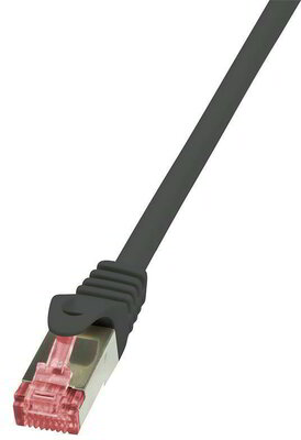 LogiLink CAT6 S/FTP Patch Cable PrimeLine AWG27 PIMF LSZH black 3,00m
