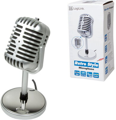 LogiLink HS0036 "Retro Style" Mikrofon - Ezüst