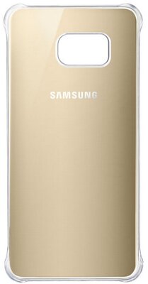 Samsung EF-QG928CFE Galaxy S6 Edge+ Szilikon Hátlap - Arany/Átlátszó