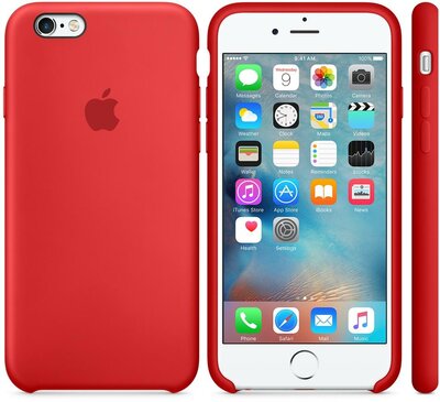 Apple iPhone 6s Szilikon tok Piros