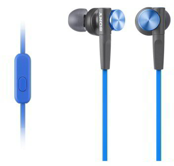 Sony MDR-XB50AP Extra Bass Mikrofonos Fülhallgató Kék