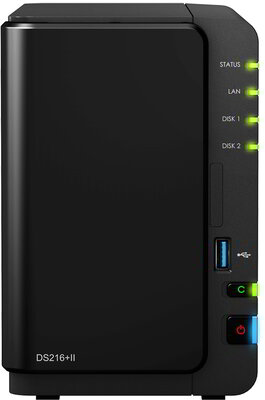 Synology DiskStation DS216+II NAS + 4TB WD RED PRO 2x2TB WD20EFRX HDD