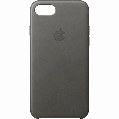 Apple iPhone 7 Bőr tok - Sötétszürke