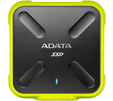 Adata 512GB SD700 Fekete Sárga USB 3.1 Külső SSD