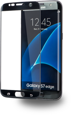 AZURI AZSPTGEDGESAG935-BLK Edge2Edge Samsung Galaxy S7 edge Edzett Üveg Kijelzővédő - Fekete