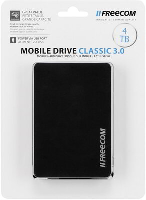 Verbatim Freecom 4TB Mobile Drive Classic Fekete USB 3.0 Külső HDD
