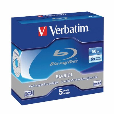 Verbatim 43748 BD-R DL Blu-ray lemez tokban (5db)