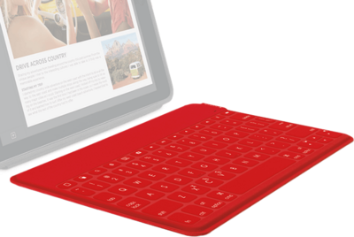 Logitech Keys-To-Go Hordozható Apple Billentyűzet CH - Piros