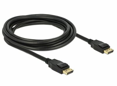 DeLOCK 83807 Displayport v1.2 kábel 3m Fekete