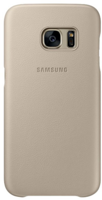 Samsung EF-VG935LUEGWW Galaxy S7 Edge Bőr védőtok - Bézs