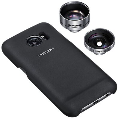 Samsung Galaxy S7 hátlap tok optika szettel - Fekete