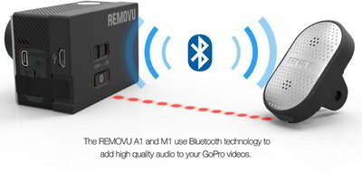 REMOVU M1+A1 Vízálló Bluetooth MICROPHONE for GoPro