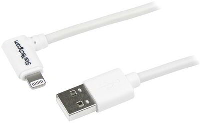 Startech USBLT1MWR Lightning - USB A "L" töltőkábel 1m - Fehér