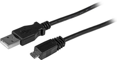 Startech UUSBHAUB1 USB A - Micro USB B adat/töltőkábel 0.3m - Fekete