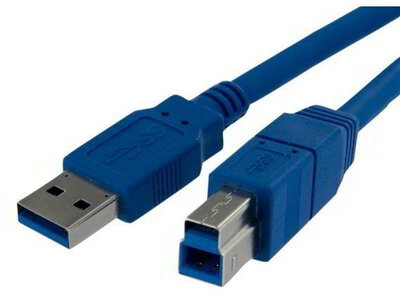 Startech USB3SAB1M USB 3.0 A - USB 3.0 B adatkábel 1m - Kék