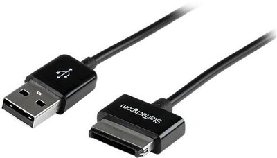 Startech USB2ASDC50CM USB A - Asus Dock töltőkábel 0.5m - Fekete