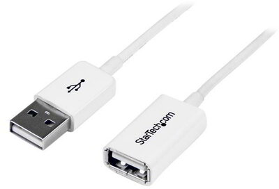 Startech USBEXTPAA2MW USB 2.0 A - A hosszabbítókábel 2m - Fehér