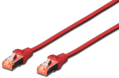 Digitus DK-1644-030/R S/FTP CAT6 Patch kábel 3m Piros