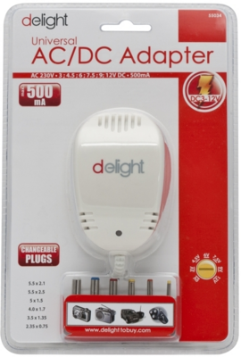 Delight DC 12V 1500mA Univerzális Adapter