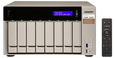 Qnap TVS-873-8G NAS + 80TB HDD