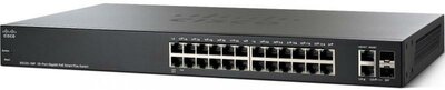 Cisco SG220-26P Gigabit PoE Smart Plus Switch - Fekete