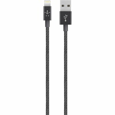 Belkin MIXIT UP Metallic Lightning - USB Kábel 3m - Fekete