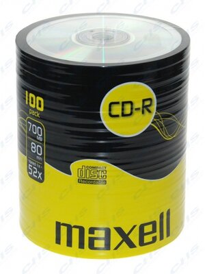 MAXELL CD lemez CD-R80 100db/Henger 52x Shrink