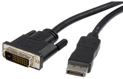 Startech DP2DVIMM10 DisplayPort - DVI (Apa-Apa) Adapterkábel 3m Fekete