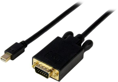 Startech MDP2VGAMM15B mini DisplayPort - VGA (Apa-Apa) Adapterkábel 4.6m Fekete