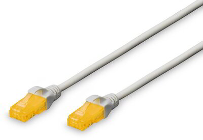 Digitus DK-1613-A-050 U-UTP CAT6a Patch kábel 5m Szürke/Sárga