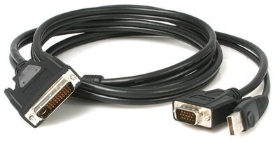 Startech M1VGAUSB6 DVI M1-DA - VGA+USB kábel 1.8m Fekete