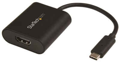 Startech CDP2HD4K60SA USB-C apa - HDMI anya adapter - Fekete