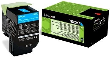 Lexmark 70C2XC0 (702XC) Eredeti Visszajuttatási Toner Ciánkék