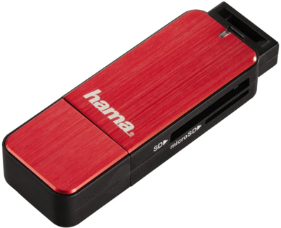 Hama 123902 Multi USB 3.0 Külső kártyaolvasó - Piros