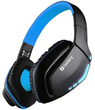 Sandberg Blue Storm Wireless Fejhallgató - Kék/Fekete