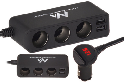 Maclean MCE117 MultiPort Autós töltő (12V / 5000mA)