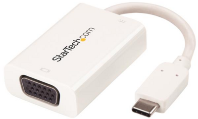 Startech CDP2VGAUCPW USB-C apa - VGA anya adapter - Fehér